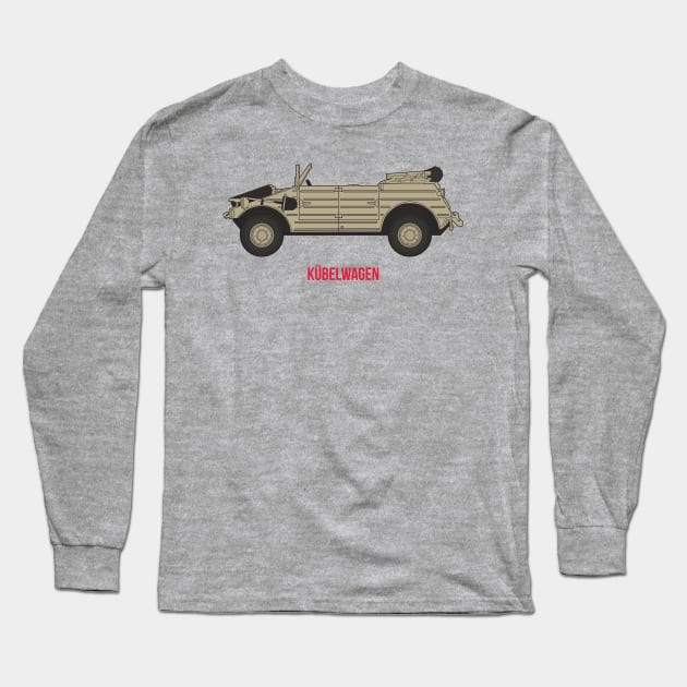 WW2 German SUV Kubelwagen Long Sleeve T-Shirt by FAawRay